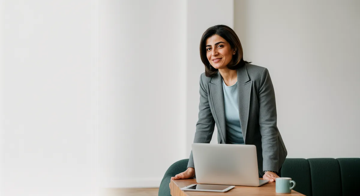 Coach im Gespräch mit Klient im Büro